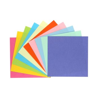 Origami 14x14 cm. Fluo + pastele (100 kartek)