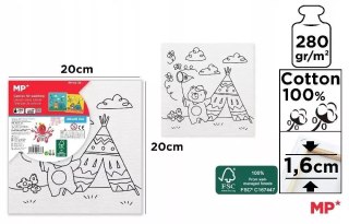 Płótno dziecięce do kolorowania 20x20cm