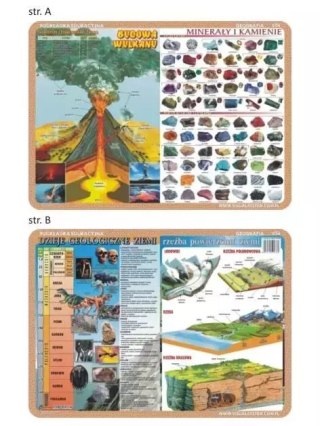 Podkładka edu. 036 - Wulkan, minerały, dzieje...