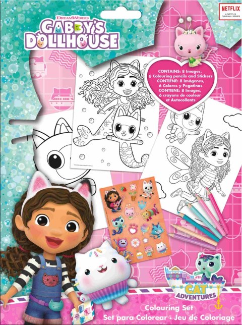 Zestaw do kolorowania Gabby's Dollhouse Zestaw do kolorowania Gabby's Dollhouse
