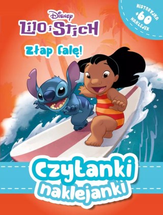 Czytanki naklejanki. Disney Lilo i Stich. Złap falę!