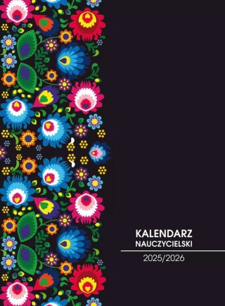 Kalendarz książkowy dla nauczycieli 2026 A5 Literat czarny