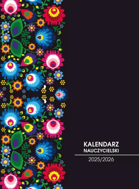 Kalendarz książkowy dla nauczycieli 2026 A5 Literat czarny Kalendarz książkowy dla nauczycieli 2026 A5 Literat czarny