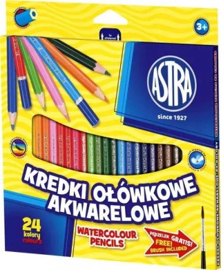 Kredki ołówkowe akwarelowe (24 kolory)