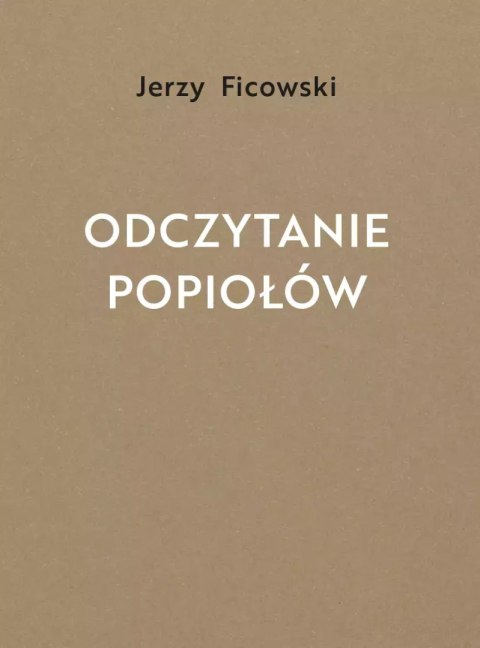 Odczytanie popiołów Odczytanie popiołów