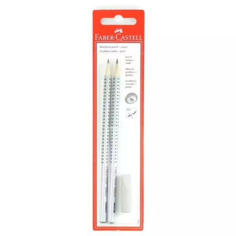 Ołówek Grip 2001/HB, B nakładka 2szt FABER CASTELL Ołówek Grip 2001/HB, B nakładka 2szt FABER CASTELL