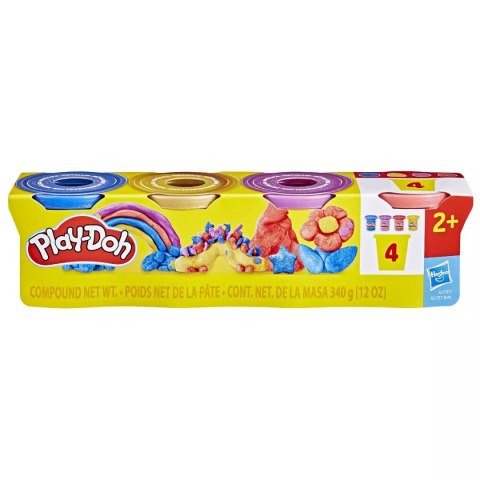 Play-Doh. 4 metaliczne kolory masy