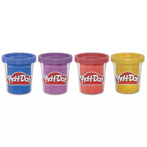 Play-Doh. 4 metaliczne kolory masy