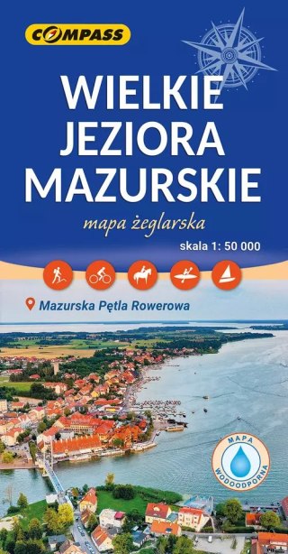Wielkie Jeziora Mazurskie - wersja laminowana