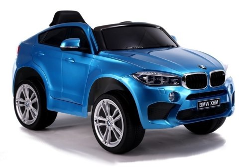 Auto na Akumulator BMW X6 Niebieskie Lakierowane Auto na Akumulator BMW X6 Niebieskie Lakierowane