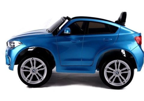 Auto na Akumulator BMW X6 Niebieskie Lakierowane Auto na Akumulator BMW X6 Niebieskie Lakierowane