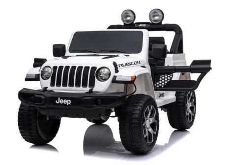 Auto na Akumulator Jeep Rubicon 4x4 Biały Auto na Akumulator Jeep Rubicon 4x4 Biały