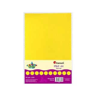 Filc cytrynowy. A4 2mm 200g. 10 sztuk