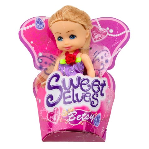 Mini Laleczka Wróżka Elf Niebieska Fioletowa Różowa Mix 11,5cm Mini Laleczka Wróżka Elf Niebieska Fioletowa Różowa Mix 11,5cm