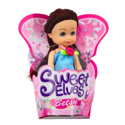 Mini Laleczka Wróżka Elf Niebieska Fioletowa Różowa Mix 11,5cm Mini Laleczka Wróżka Elf Niebieska Fioletowa Różowa Mix 11,5cm