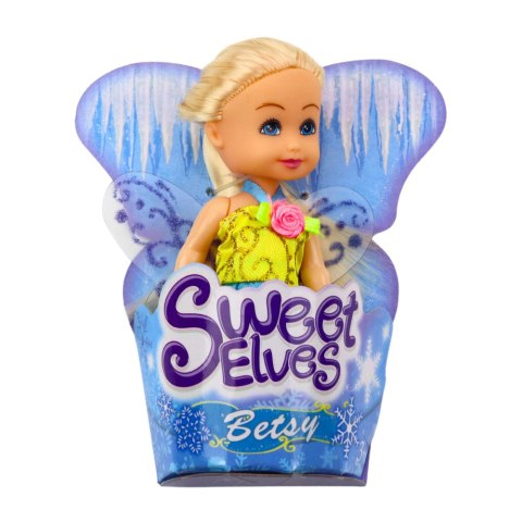 Mini Laleczka Wróżka Elf Niebieska Fioletowa Różowa Mix 11,5cm Mini Laleczka Wróżka Elf Niebieska Fioletowa Różowa Mix 11,5cm