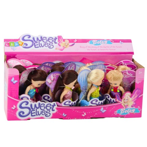 Mini Laleczka Wróżka Elf Niebieska Fioletowa Różowa Mix 11,5cm Mini Laleczka Wróżka Elf Niebieska Fioletowa Różowa Mix 11,5cm