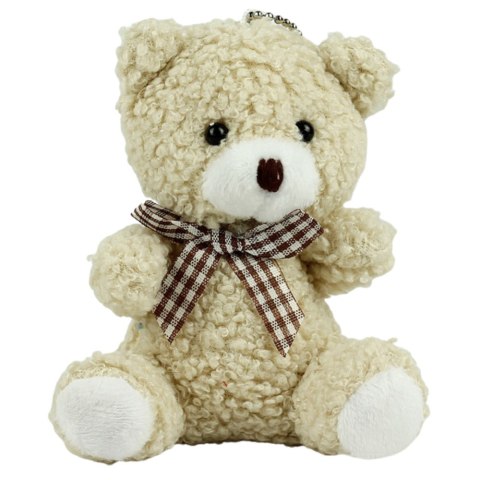 Miś Pluszowy Brelok Zawieszka Ozdoba Beżowy 8cm Miś Pluszowy Brelok Zawieszka Ozdoba Beżowy 8cm