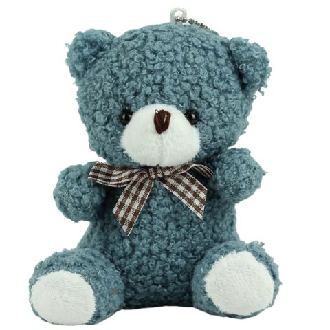 Miś Pluszowy Brelok Zawieszka Ozdoba Granatowy 8cm Miś Pluszowy Brelok Zawieszka Ozdoba Granatowy 8cm