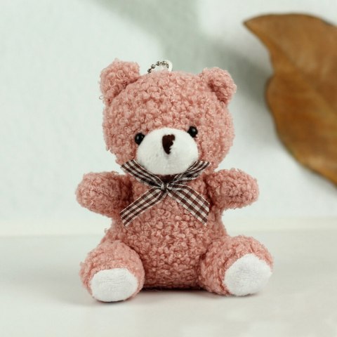 Miś Pluszowy Brelok Zawieszka Ozdoba Różowy 8cm Miś Pluszowy Brelok Zawieszka Ozdoba Różowy 8cm
