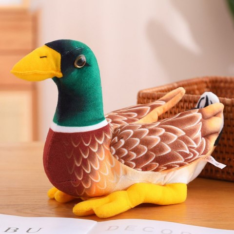 Pluszowa Maskotka Przytulanka Kaczka Brązowo Zielona 28cm Pluszowa Maskotka Przytulanka Kaczka Brązowo Zielona 28cm