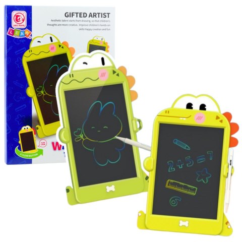 Tablica Do Rysowania Pisania LCD Rysik Dinozaur Zielona Tablica Do Rysowania Pisania LCD Rysik Dinozaur Zielona