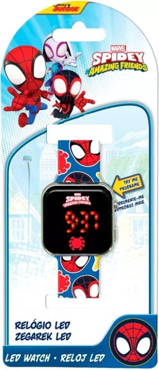 Zegarek LED z kalendarzem Spidey the Amazing Friends SPF4018 Kids Euroswan