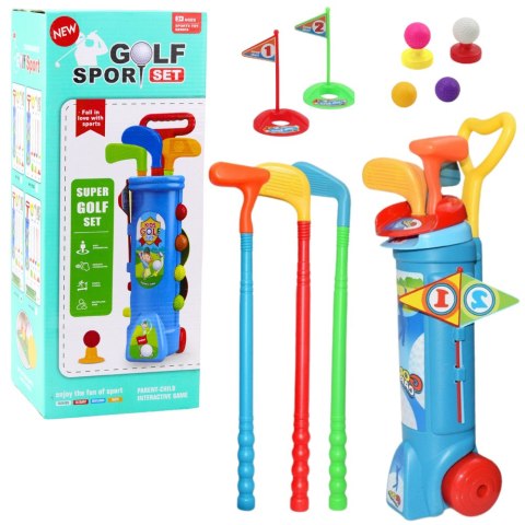 Zestaw Do Gry W Golfa Wózek Kije Pole Gra Sportowa 20el Zestaw Do Gry W Golfa Wózek Kije Pole Gra Sportowa 20el