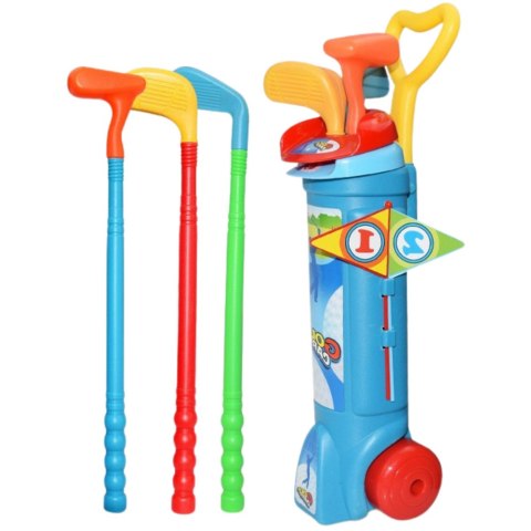 Zestaw Do Gry W Golfa Wózek Kije Pole Gra Sportowa 20el Zestaw Do Gry W Golfa Wózek Kije Pole Gra Sportowa 20el