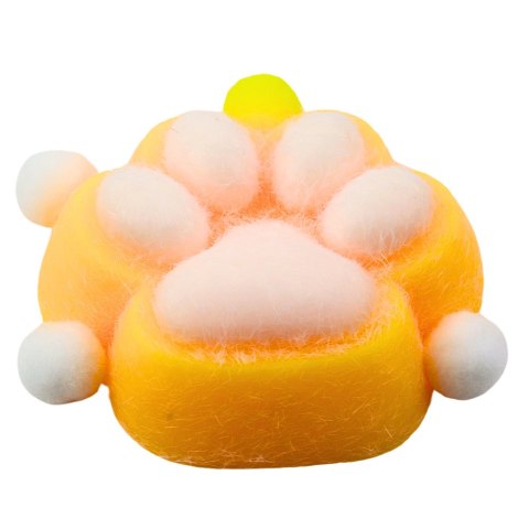 Gniotek Kocia Łapka Zabawka Antystresowa Sensoryczna Sierść Squishy Żółta Gniotek Kocia Łapka Zabawka Antystresowa Sensoryczna Sierść Squishy Żółta