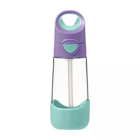 Butelka tritanowa ze słomką 450 ml, Lilac Pop, b.box Butelka tritanowa ze słomką 450 ml, Lilac Pop, b.box