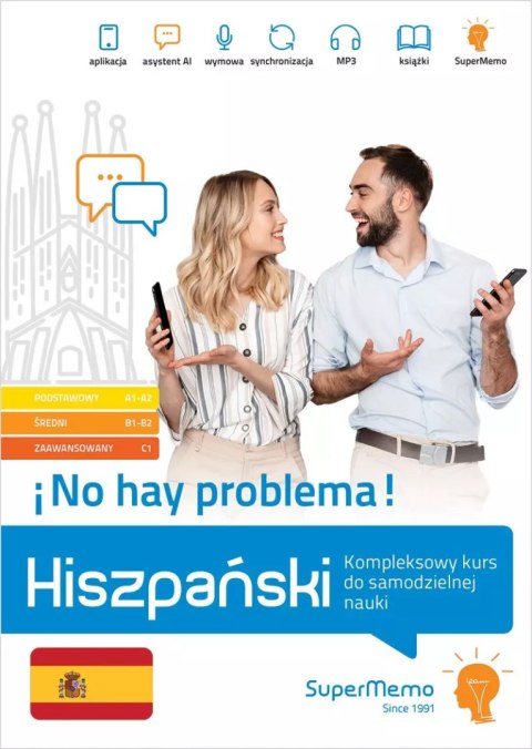 Hiszpański ?No hay problema Kompleksowy kurs do samodzielnej nauki (poziom A1-C1) Hiszpański ?No hay problema Kompleksowy kurs do samodzielnej nauki (poziom A1-C1)