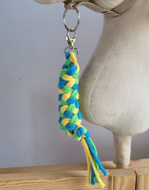 Uwiąz dla Hobby Horse ze sznurka - żółty/ turkus/ jasny zielony Uwiąz dla Hobby Horse ze sznurka - żółty/ turkus/ jasny zielony