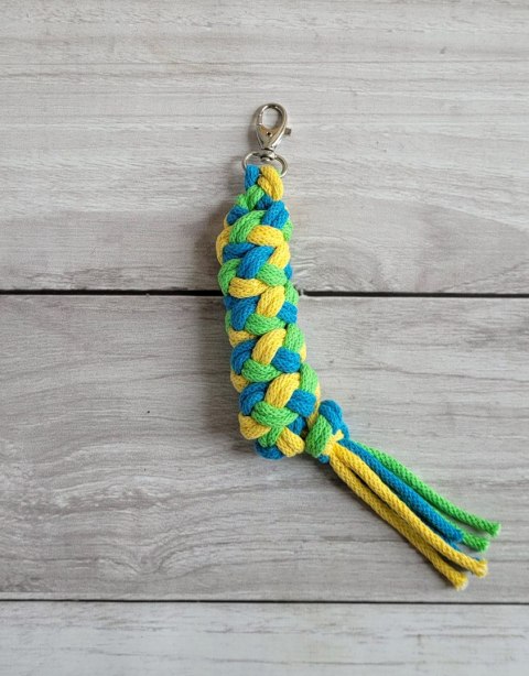 Uwiąz dla Hobby Horse ze sznurka - żółty/ turkus/ jasny zielony Uwiąz dla Hobby Horse ze sznurka - żółty/ turkus/ jasny zielony