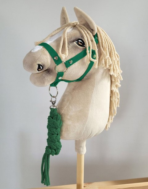 Zestaw do Hobby Horse: kantar A3 + uwiąz ze sznurka - zielony Zestaw do Hobby Horse: kantar A3 + uwiąz ze sznurka - zielony