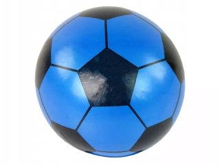 074800 PIŁKA GUMOWA 23 cm KLASYCZNY WZÓR - NIEBIESKO CZARNA LEAN TOYS
