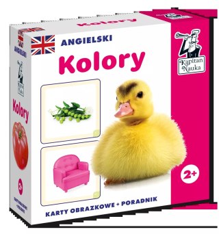 Angielski. Kolory. Karty obrazkowe + poradnik
