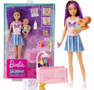 Barbie Skipper. HJY33 Opiekunka i bobas