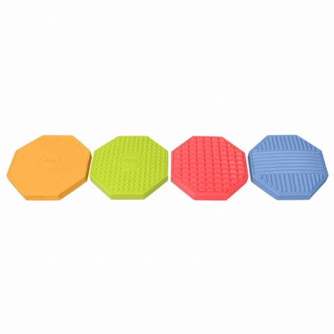 Dyski sensoryczne, ośmiokąty (4 sztuki) Dyski sensoryczne, ośmiokąty (4 sztuki)