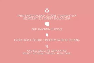 Kartka "Chrzciny - Różowy kościółek"