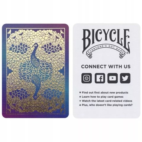 Karty do gry Bicycle Purple Peacock w PL tylko u nas