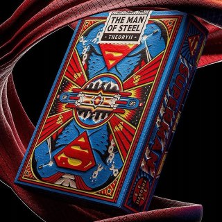 Karty do gry Theory11 Superman Przepiękna talia kart tłoczona nowość