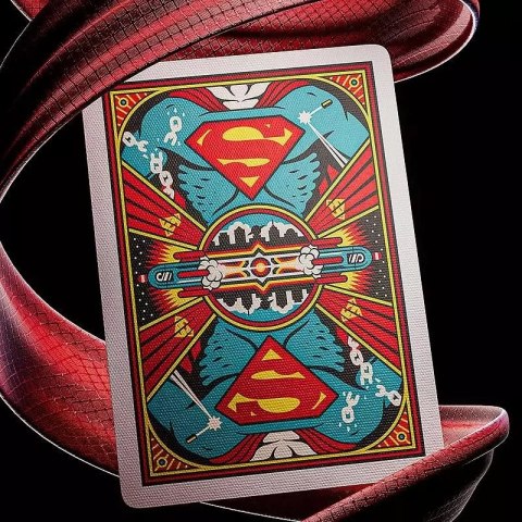 Karty do gry Theory11 Superman Przepiękna talia kart tłoczona nowość Karty do gry Theory11 Superman Przepiękna talia kart tłoczona nowość