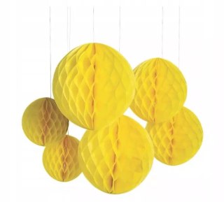 LAMPION PAPIEROWY ZESTAW DEKORACJA PLASTRY MIODU