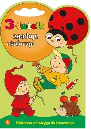 3-latek zgaduje i koloruje
