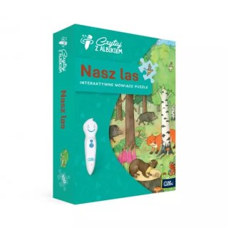 Czytaj z Albikiem. Puzzle 100 elementów. Nasz las