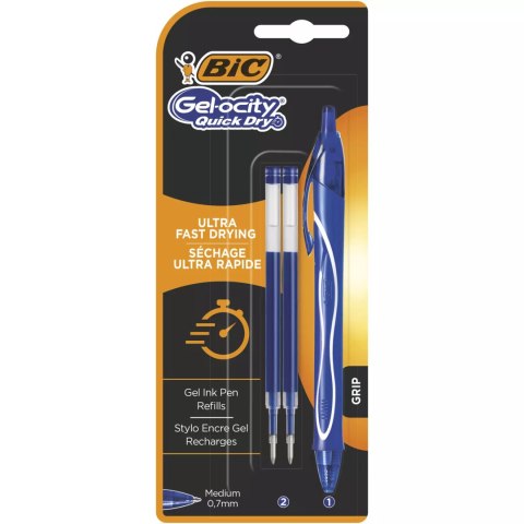 Długopis żelowy BIC Gel-ocity Quick Dry niebieski blister 1+2szt Długopis żelowy BIC Gel-ocity Quick Dry niebieski blister 1+2szt