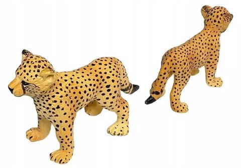 Gepard Figurki Edukacyjne Dzikie Zwierzęta 4 sztuki Sawanna Gepard Figurki Edukacyjne Dzikie Zwierzęta 4 sztuki Sawanna