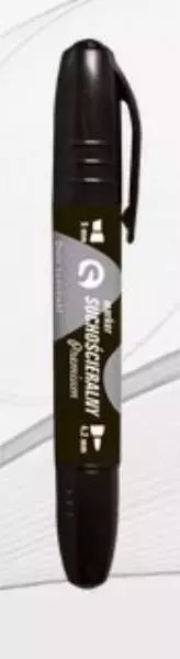 Marker KM504-V2 suchość. czarny p12 TETIS, cena za 1szt.