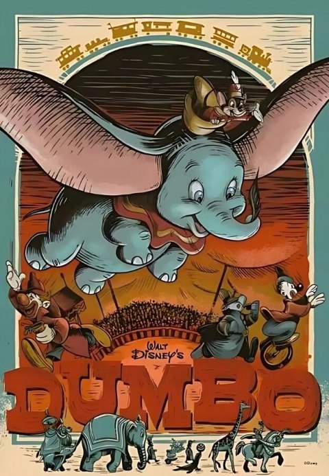 Puzzle Ravensburger Dumbo 300 elementów Dumbo 12001042 Puzzle Ravensburger Dumbo 300 elementów Dumbo 12001042